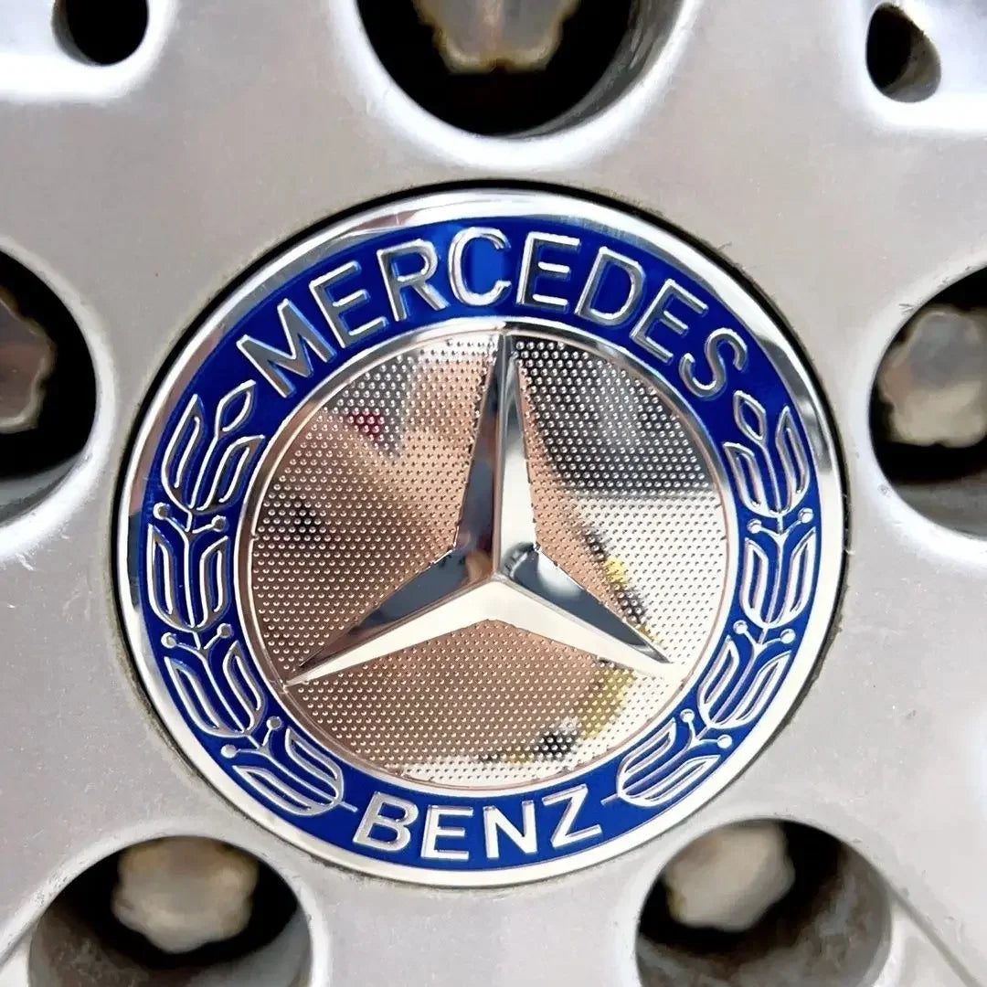 4PCS 75mm Metal Emblem Mercedes